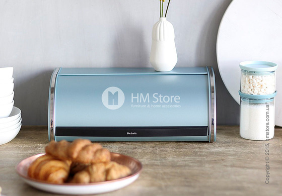 Хлебница Brabantia Roll Top Bread Bin, Metallic Mint
