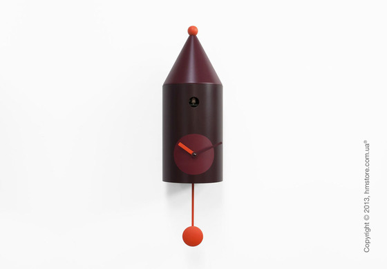 Часы настенные Progetti Pared Ceraunavolta Wall Clock, Burgundy