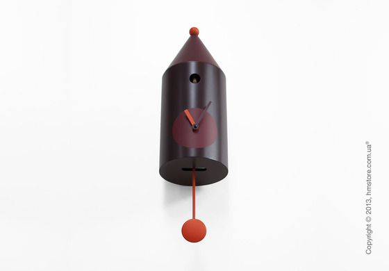 Часы настенные Progetti Pared Ceraunavolta Wall Clock, Burgundy