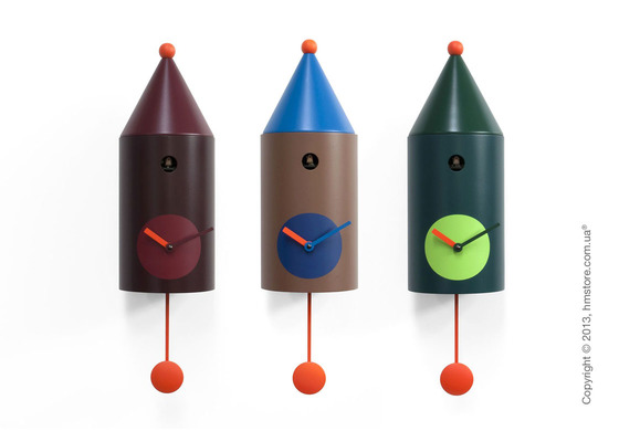 Часы настенные Progetti Pared Ceraunavolta Wall Clock, Burgundy