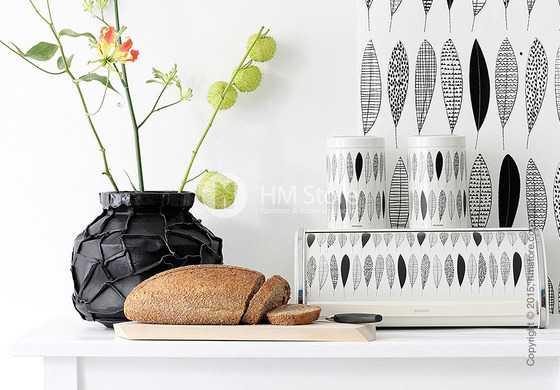 Хлебница Brabantia Roll Top Bread Bin, Pauline Black