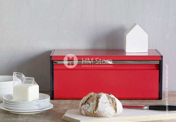 Хлебница Brabantia Fall Front Bread Bin, Passion Red Хлебница Brabantia Fall Front Bread Bin, Passion Red