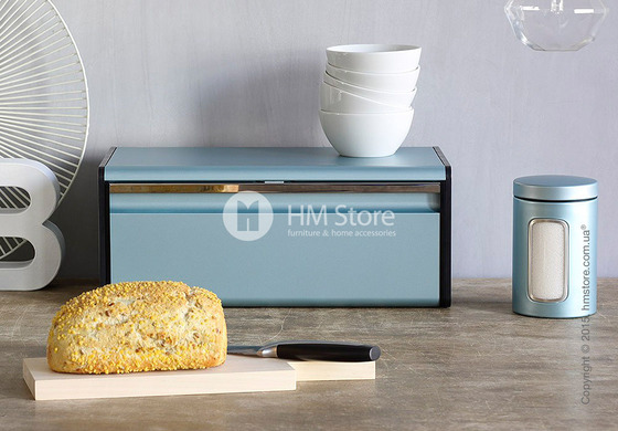 Хлебница Brabantia Fall Front Bread Bin, Metallic Mint Хлебница Brabantia Fall Front Bread Bin, Metallic Mint