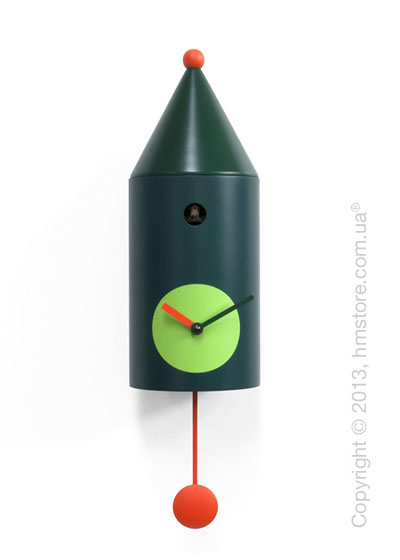 Часы настенные Progetti Pared Ceraunavolta Wall Clock, Green