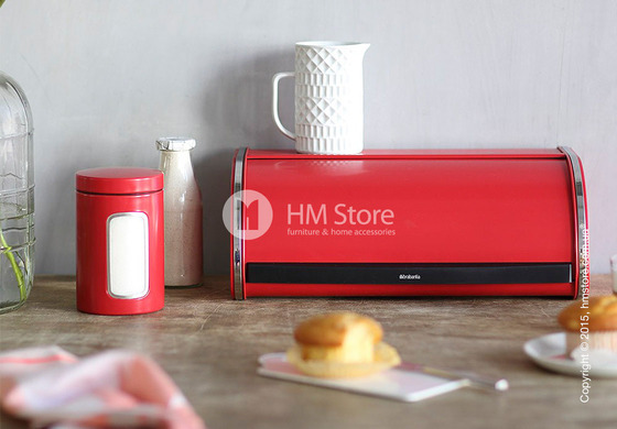 Емкость для хранения сыпучих продуктов Brabantia Window 1,4 л, Passion Red