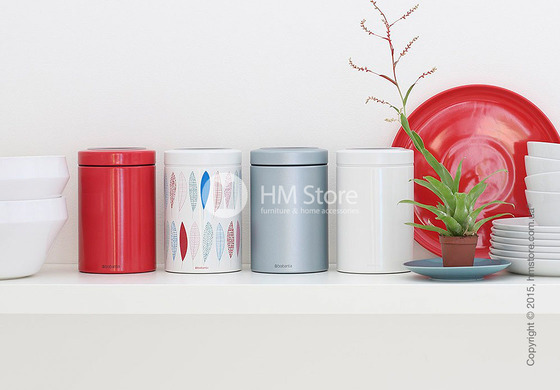 Емкость для хранения сыпучих продуктов Brabantia Window Lid 1,4 л, White