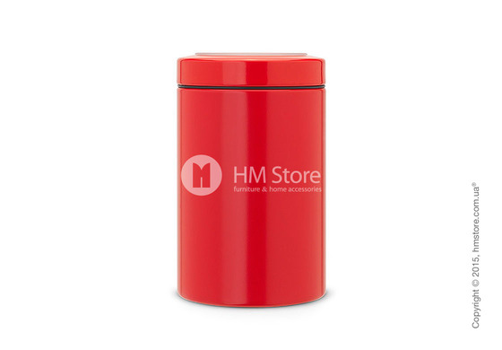 Емкость для хранения сыпучих продуктов Brabantia Window Lid 1,4 л, Passion Red Емкость для хранения сыпучих продуктов Brabantia Window Lid 1,4 л, Passion Red