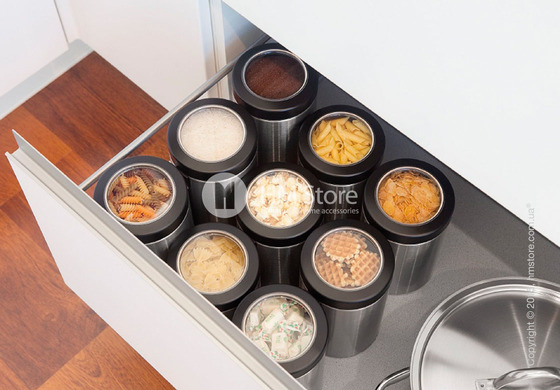 Емкость для хранения сыпучих продуктов Brabantia Window Lid 1,4 л, Passion Red Емкость для хранения сыпучих продуктов Brabantia Window Lid 1,4 л, Passion Red