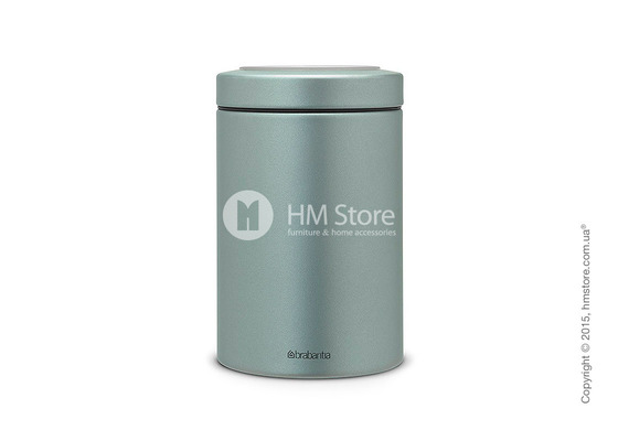 Емкость для хранения сыпучих продуктов Brabantia Window Lid 1,4 л, Metallic Mint