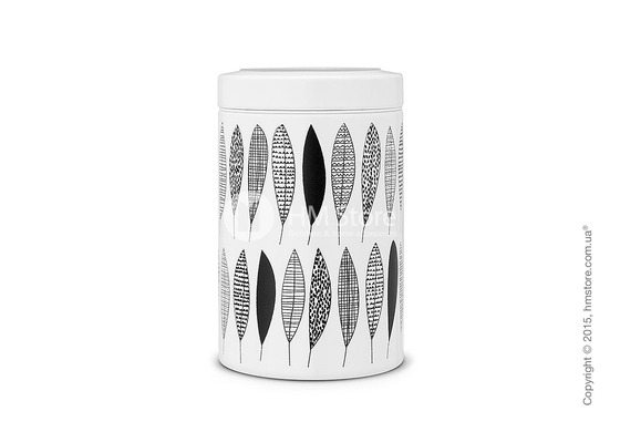 Емкость для хранения сыпучих продуктов Brabantia Window Lid 1,4 л, Pauline Black