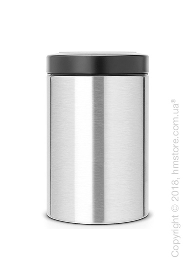 Емкость для хранения сыпучих продуктов Brabantia Window Lid 1,4 л, Matt Steel Fingerprint Proof