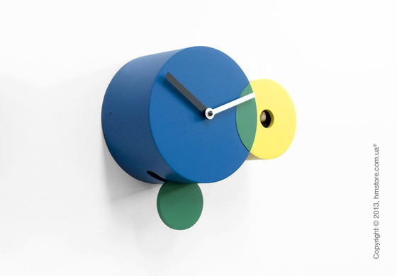 Часы настенные Progetti Pared Kandinsky Wall Clock, Blue and Yellow