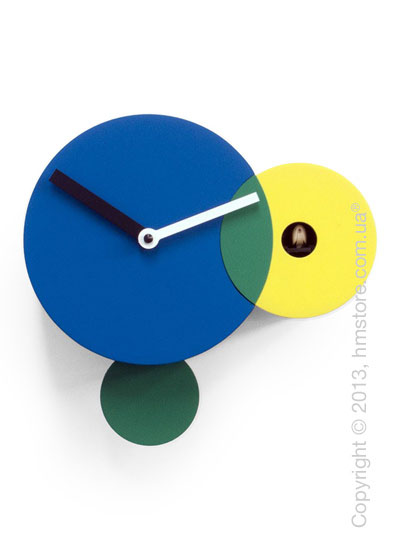 Часы настенные Progetti Pared Kandinsky Wall Clock, Blue and Yellow