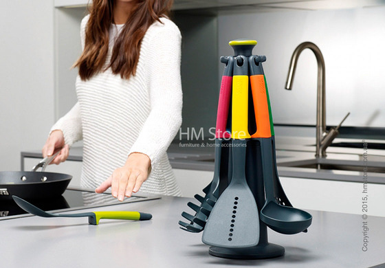 Набор кухонного инвентаря на подставке Joseph Joseph Elevate Carousel Set, Multi Colour Набор кухонного инвентаря на подставке Joseph Joseph Elevate Carousel Set, Multi Colour