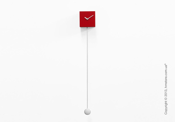 Часы настенные Progetti Pared Long Time Design Wall Clock, Red