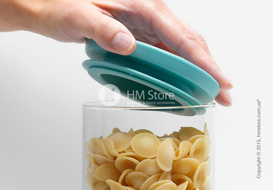 Набор емкостей для хранения сыпучих продуктов Brabantia Stackable Glass Jars, Dark Grey