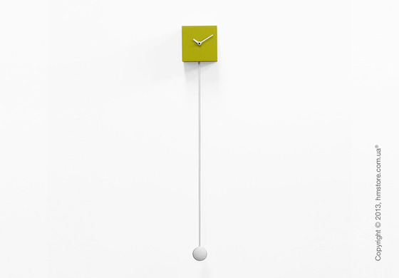 Часы настенные Progetti Pared Long Time Design Wall Clock, Green