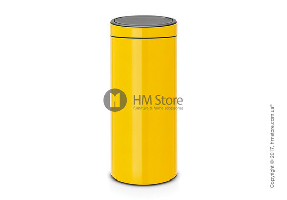Ведро для мусора Brabantia Touch Bin New 30 л, Daisy Yellow