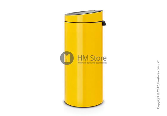 Ведро для мусора Brabantia Touch Bin New 30 л, Daisy Yellow