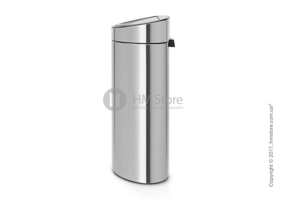 Ведро для мусора Brabantia Touch Bin New 40 л, Matt Steel Fingerprint Proof