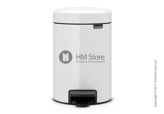 Ведро для мусора Brabantia Pedal Bin NewIcon 3 л, White