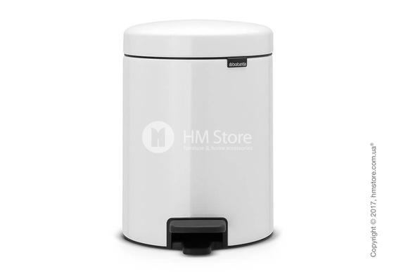 Ведро для мусора Brabantia Pedal Bin NewIcon 5 л, White