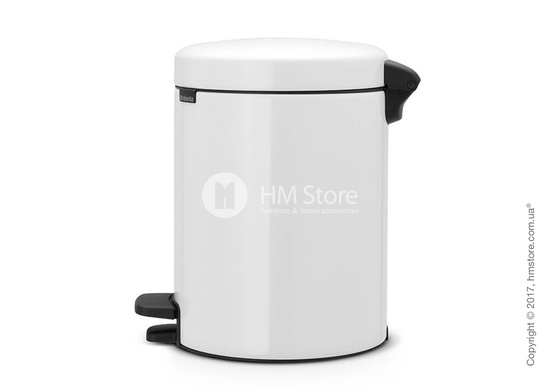 Ведро для мусора Brabantia Pedal Bin NewIcon 5 л, White