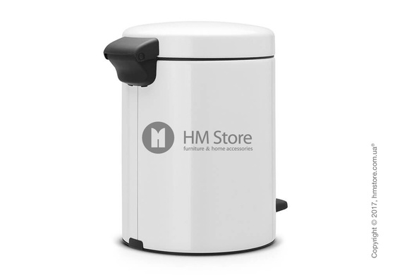 Ведро для мусора Brabantia Pedal Bin NewIcon 5 л, White