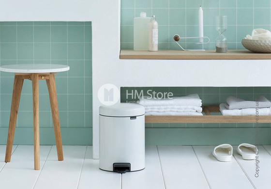 Ведро для мусора Brabantia Pedal Bin NewIcon 5 л, White