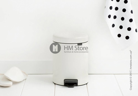 Ведро для мусора Brabantia Pedal Bin NewIcon 5 л, White