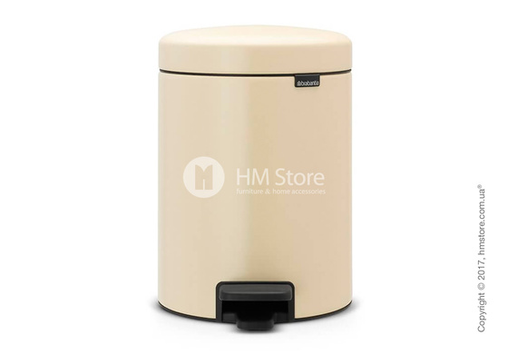 Ведро для мусора Brabantia Pedal Bin NewIcon 5 л, Almond