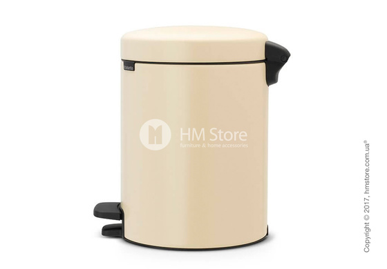 Ведро для мусора Brabantia Pedal Bin NewIcon 5 л, Almond
