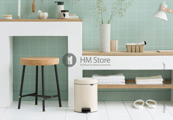 Ведро для мусора Brabantia Pedal Bin NewIcon 5 л, Almond