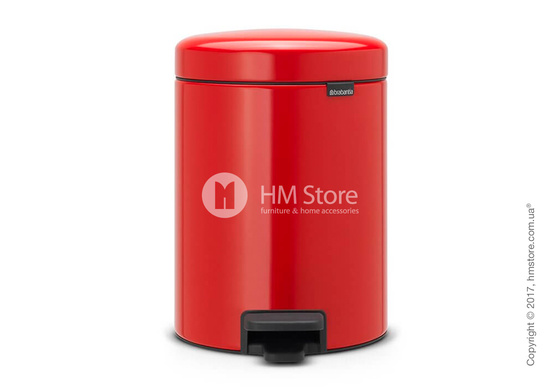 Ведро для мусора Brabantia Pedal Bin NewIcon 5 л, Passion Red