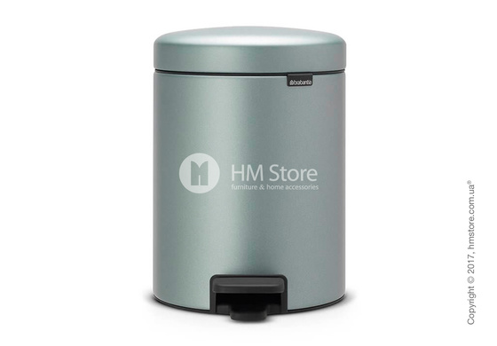 Ведро для мусора Brabantia Pedal Bin NewIcon 5 л, Metallic Mint