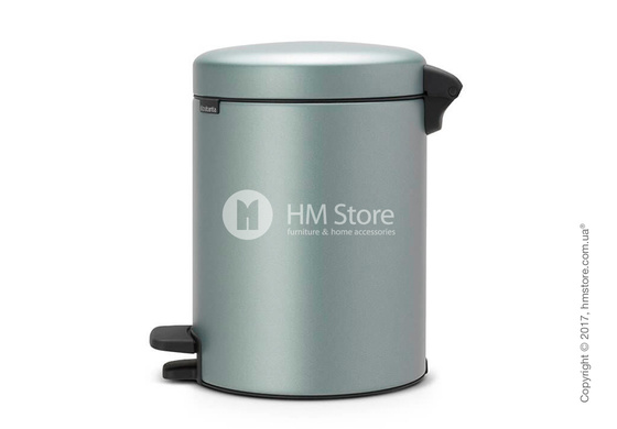 Ведро для мусора Brabantia Pedal Bin NewIcon 5 л, Metallic Mint