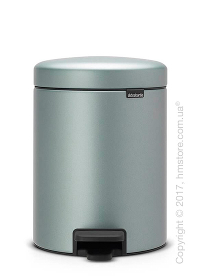 Ведро для мусора Brabantia Pedal Bin NewIcon 5 л, Metallic Mint