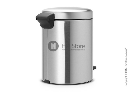 Ведро для мусора Brabantia Pedal Bin NewIcon 5 л, Matt Steel