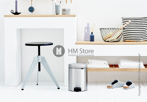 Ведро для мусора Brabantia Pedal Bin NewIcon 5 л, Matt Steel