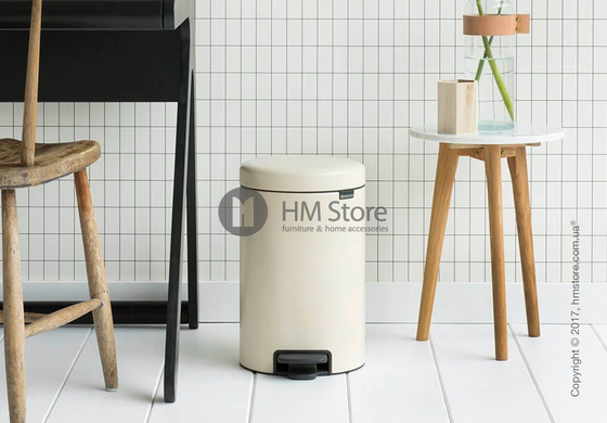 Ведро для мусора Brabantia Pedal Bin NewIcon 12 л, Almond