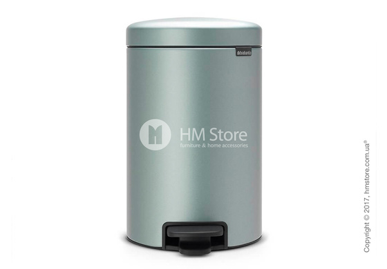 Ведро для мусора Brabantia Pedal Bin NewIcon 12 л, Metallic Mint Ведро для мусора Brabantia Pedal Bin NewIcon 12 л, Metallic Mint