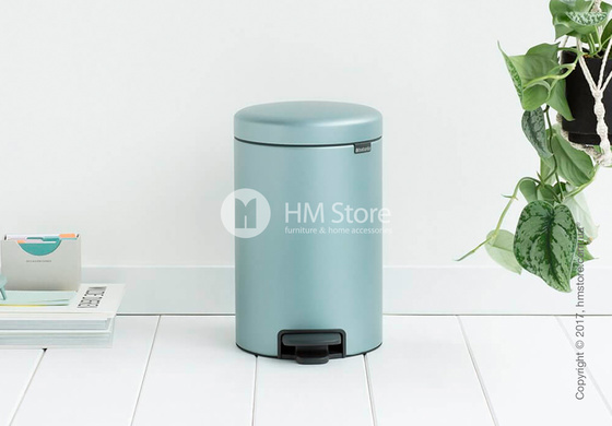 Ведро для мусора Brabantia Pedal Bin NewIcon 12 л, Metallic Mint