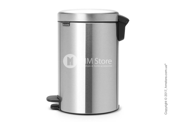 Ведро для мусора Brabantia Pedal Bin NewIcon 12 л, Matt Steel Fingerprint Proof