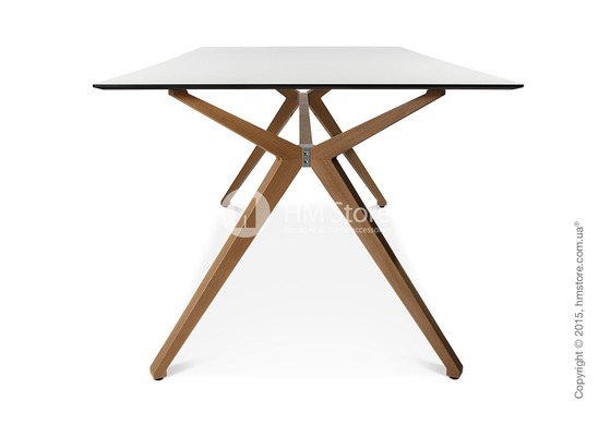Стол Wagner W-Table Holzgestell 900x1800 мм, Матовое стекло