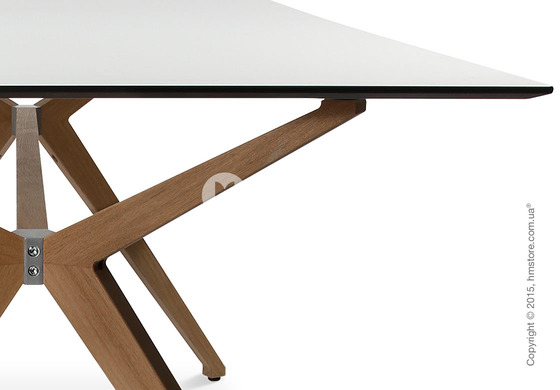 Стол Wagner W-Table Holzgestell 900x1800 мм, Матовое стекло