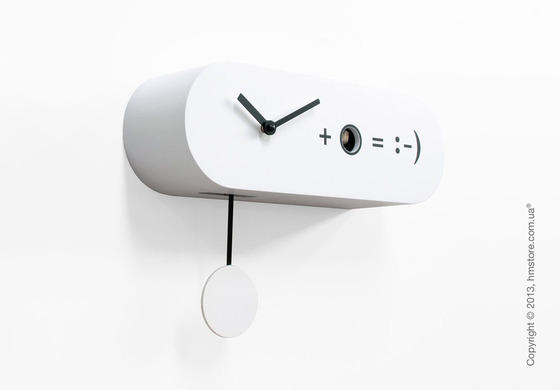 Часы настенные Progetti Pared Formula Wall Clock, White