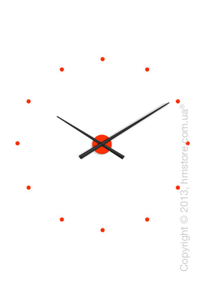 Часы настенные Nomon OJ Mixto Wall Clock, Black and Orange