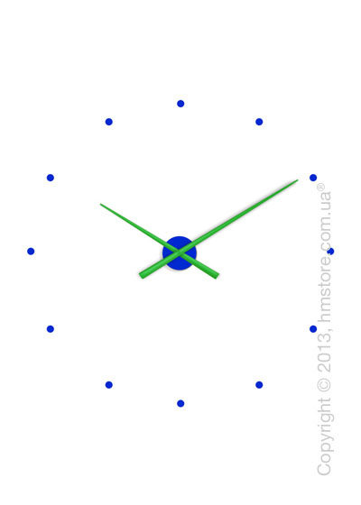 Часы настенные Nomon OJ Mixto Wall Clock, Green and Blue
