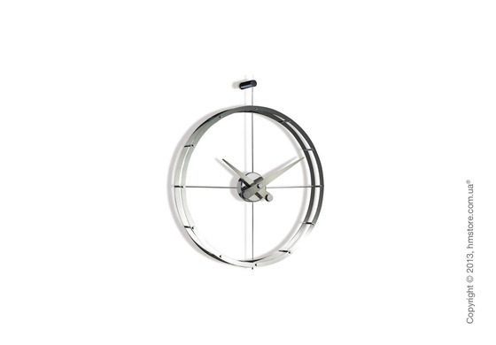 Часы настенные Nomon 2 Puntos Wall Clock, Steel