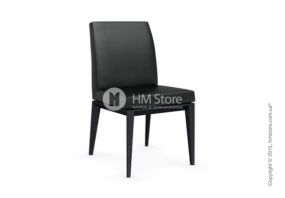 Стул Calligaris Bess Low, Solid wood graphite beech stained and Gummy coating black